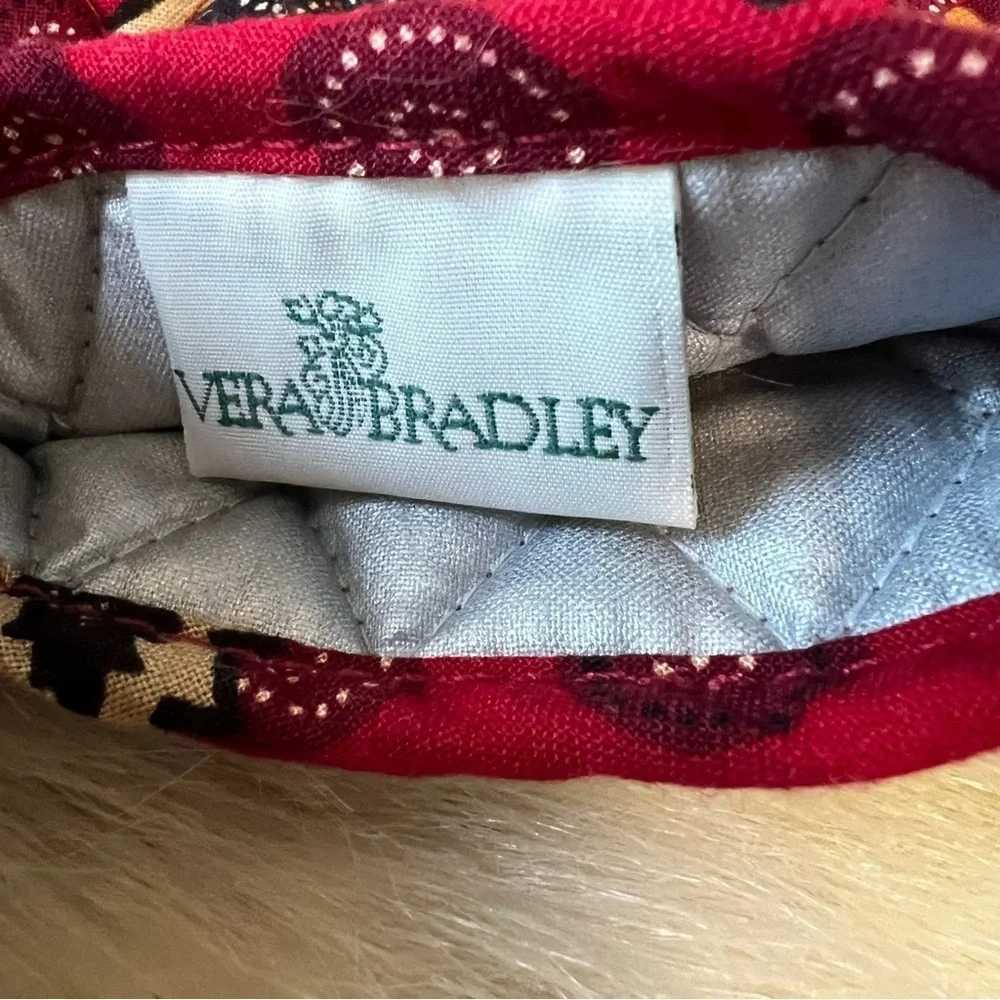 Vintage VERA BRADLEY Red Coin 1999 Hot Tools Flat Iron Curling Iron Travel Case